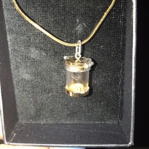Gold flake necklace